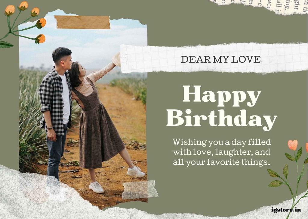 Romantic couple celebrating birthday with cake – Birthday Wishes for Love