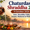 Chaturdashi Shraddha 2026 9 October date vidhi tarpan muhurat wishes