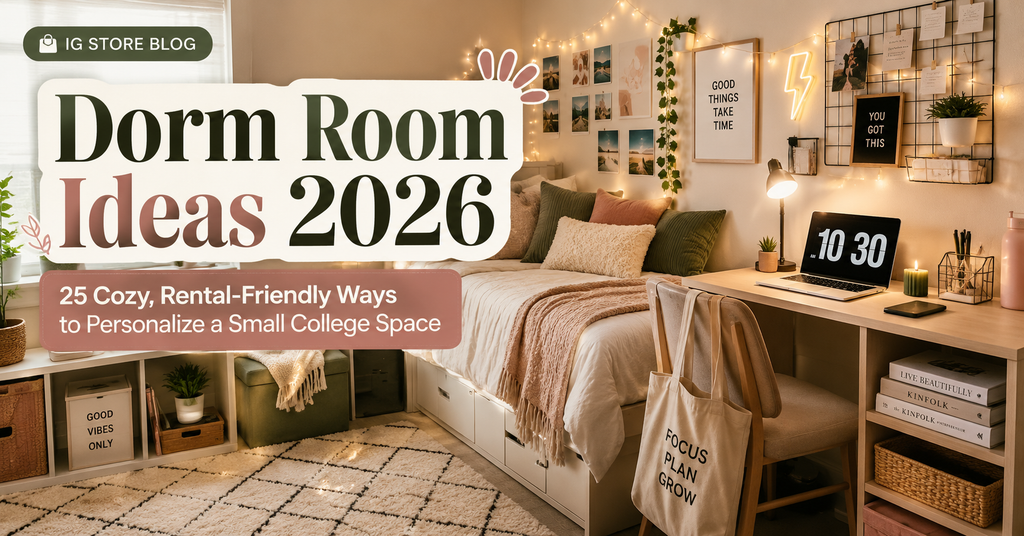 Dorm Room Ideas 2026 cozy rental friendly ways to personalize a small college space