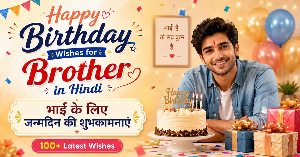 Happy Birthday Wishes for Brother in Hindi – भाई के लिए जन्मदिन की शुभकामनाएं