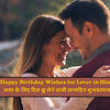 Happy Birthday wishes for lover in Hindi