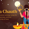 Happy Karwa Chauth 2025 celebration with couple and moon
