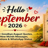 Hello September 2026 Goodbye August quotes new month messages captions and WhatsApp status