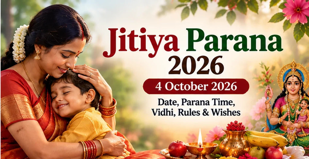 Jitiya Parana 2026 4 October date Parana time Vidhi Rules Wishes