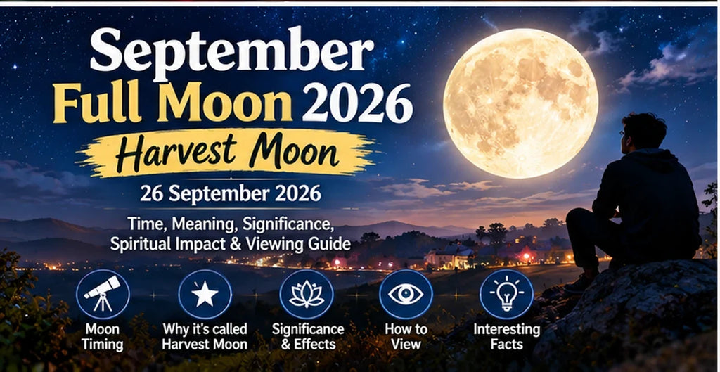 September Full Moon 2026 26 September Harvest Moon viewing guide