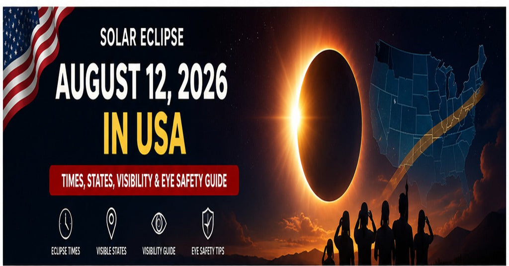 Solar Eclipse August 12 2026 in USA: times, states, visibility and eye safety guide