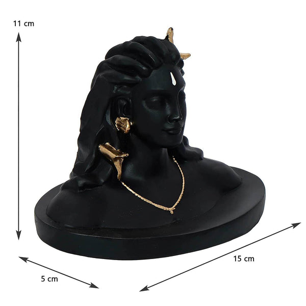 Shiva Handcrafted Polyresin Figurine – Lord Mahadev Idol for Home & Spiritual Decor - IG Store