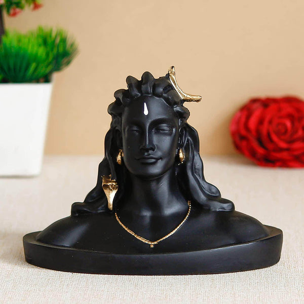 Shiva Handcrafted Polyresin Figurine – Lord Mahadev Idol for Home & Spiritual Decor - IG Store