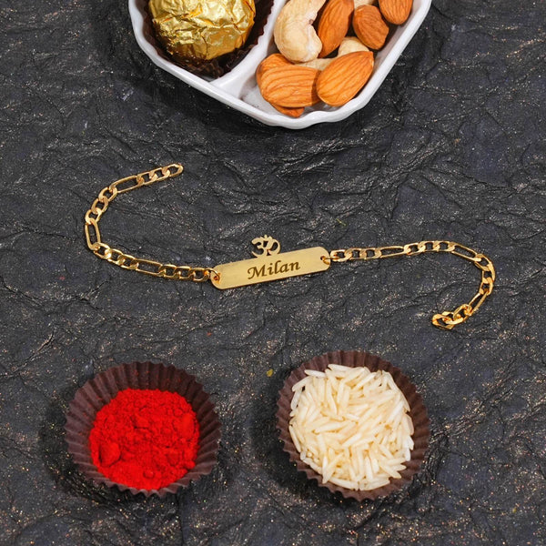 Designer Chain Rakhi for Brother | 13 Unique Brass Designs | Free Delivery - IG Store