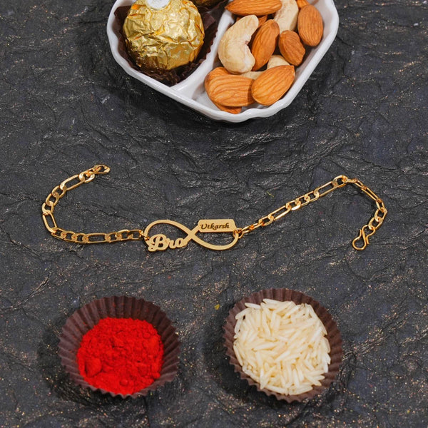 Designer Chain Rakhi for Brother | 13 Unique Brass Designs | Free Delivery - IG Store
