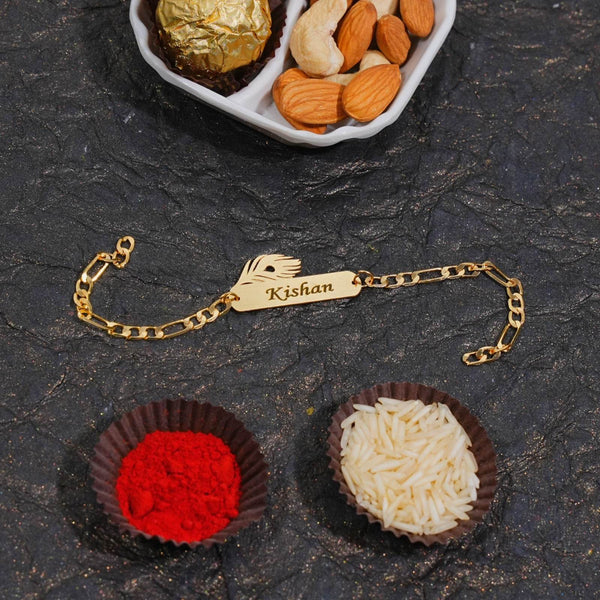 Designer Chain Rakhi for Brother | 13 Unique Brass Designs | Free Delivery - IG Store