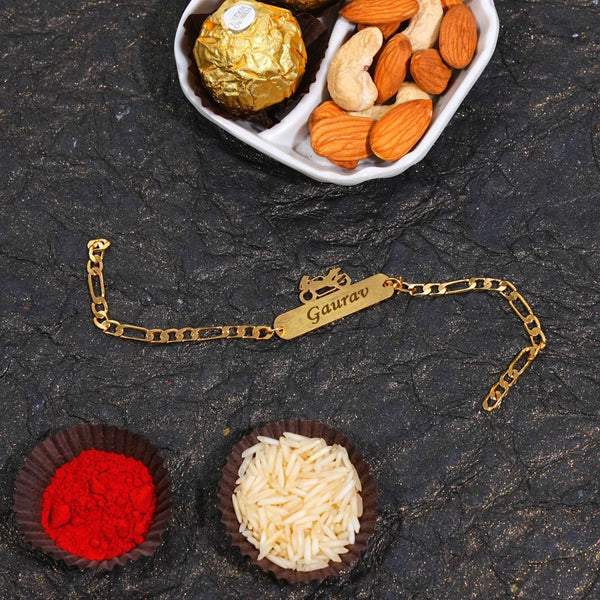 Designer Chain Rakhi for Brother | 13 Unique Brass Designs | Free Delivery - IG Store
