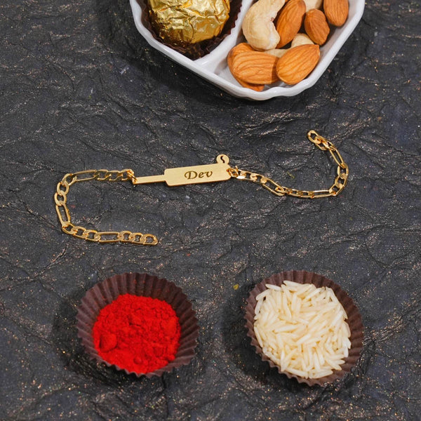 Designer Chain Rakhi for Brother | 13 Unique Brass Designs | Free Delivery - IG Store