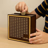 Premium Wooden 1 Lakh Money Saving Box with Gold Frame – Stylish Indian Currency Tracker Bank - IG Store