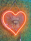 Personalised Round or Heart Neon Name Board – Custom Couples LED Light - IG Store
