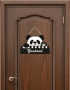 Customized Wooden Name Plates for Kids – Cute Panda Design with Name - IG Store