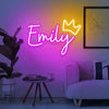 Custom Name Neon Sign – Personalized LED Wall Decor with Heart Shape | Bedroom & Birthday Gift - IG Store