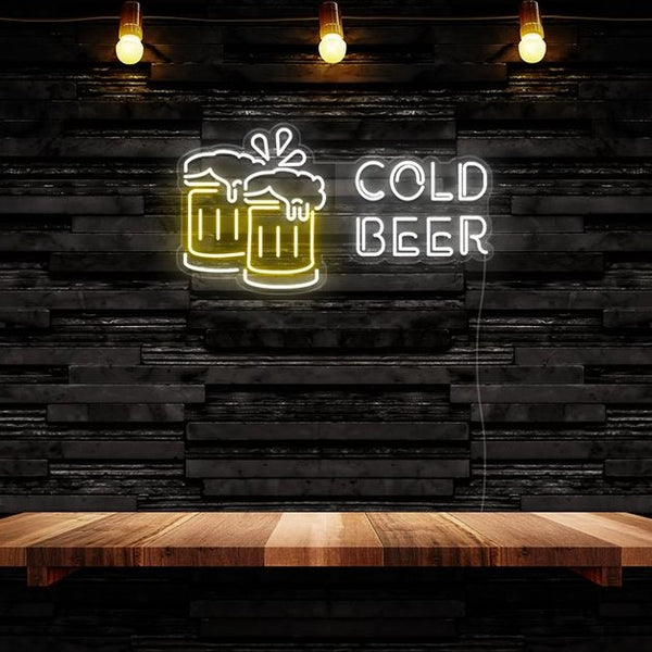 Cold Beer Neon Sign