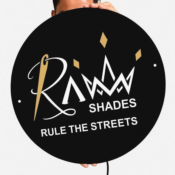 Custom Acrylic Round Name Plate & Business Sign Board - IG Store