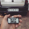 Customized Bike number plate Keychains for Bike Riders | Personalized Name Keyring - IG Store
