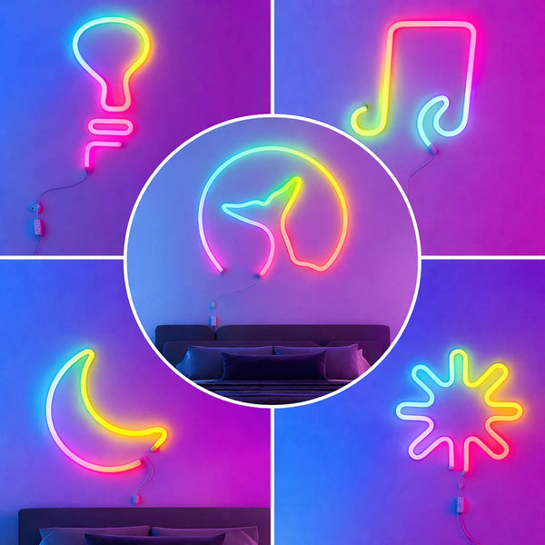 FloRo Magic Neon Light Strip 5M – App Control, Music Sync, Multicolor LED Neon Rope