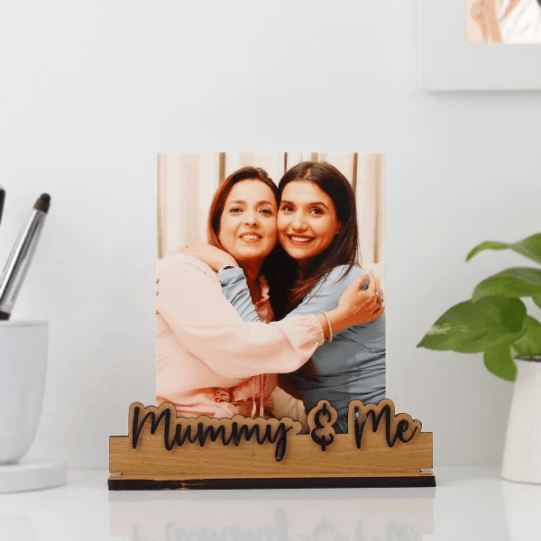 Personalized Mummy and Me Photo Frame | Mother's Day Gift (6x8 Size) - IG Store