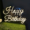 Custom "Happy Birthday" Neon Sign – LED Light Wall Decor for Birthday Parties & Events