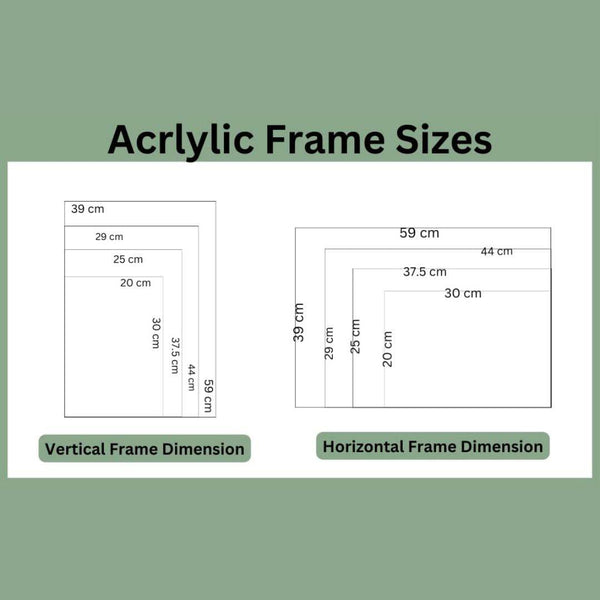 Acrylic Wall Mount Frameless Photo Frame – 8"x12" Clear Poster Frame for Anniversary, Birthday & Special Moments