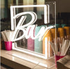 Neon Bar Light on table setup