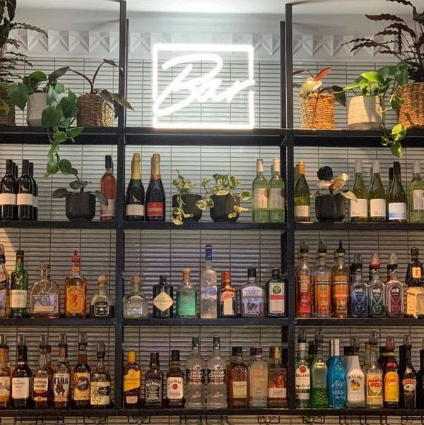 Neon Bar Light mounted on wall
