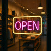 Neon "OPEN" Sign Board – 12x6 Inch LED Light for Bar, Hotel, Shop, Cafe & Restaurant
