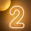 1-9 Neon LED Number Lights (12 Inch) | Happy Birthday Decoration Light | Party, Wedding & Room Decor Neon Sign