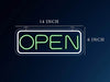 Neon "OPEN" Sign Board – 12x6 Inch LED Light for Bar, Hotel, Shop, Cafe & Restaurant