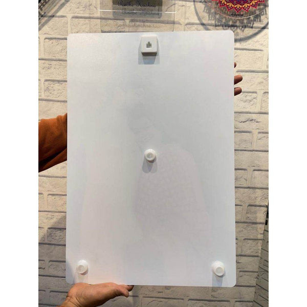 Acrylic Wall Mount Frameless Photo Frame – 8"x12" Clear Poster Frame for Anniversary, Birthday & Special Moments