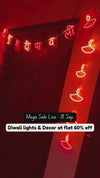 Shubh Deepawali Neon LED Lights | Diwali Decoration for Wall & Door