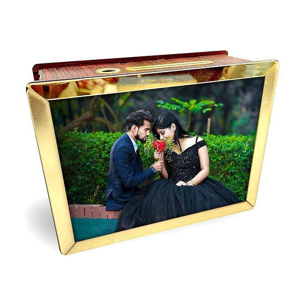 Custom Photo Saving Money Box – Personalized Wooden Piggy Bank with Picture Frame - IG Store