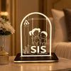 SIS swing design acrylic LED table top lamp with warm glow