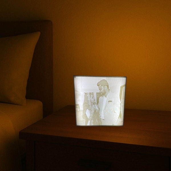3D Photo Lamp Gift – Personalized LED Photo Frame with Yellow/White Light - IG Store