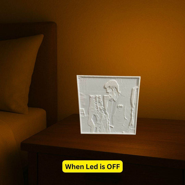 3D Photo Lamp Gift – Personalized LED Photo Frame with Yellow/White Light - IG Store