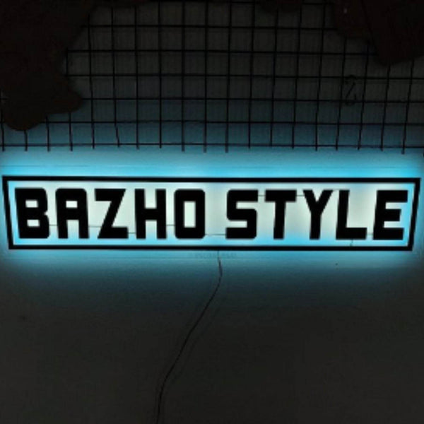 3D Custom Backlit Sign Board for Shop, Café, Bar & Salon – Acrylic LED Glow Name Board - IG Store