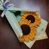 Elegant sunflower bouquet side view aesthetic gift idea for birthdays and anniversaries