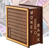 Wooden Money Saving Box for ₹1 Lakh Goal – Piggy Bank for Adults & Kids - IG Store