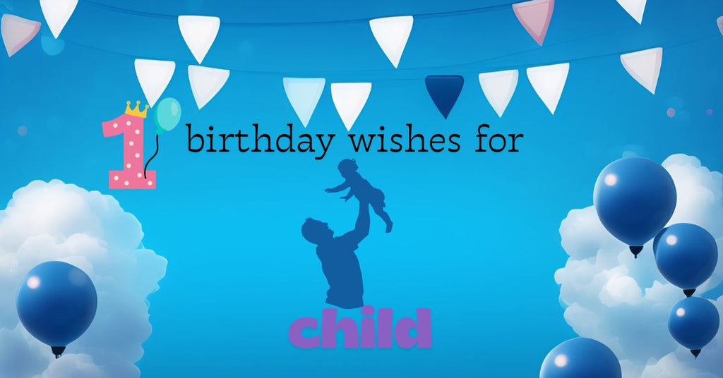 Cute First Birthday Wish for Baby Girl with Gifts