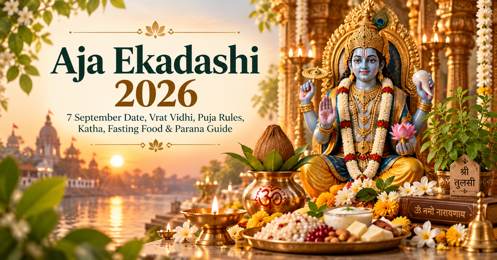 Aja Ekadashi 2026 7 September date vrat vidhi puja rules katha fasting food and parana guide