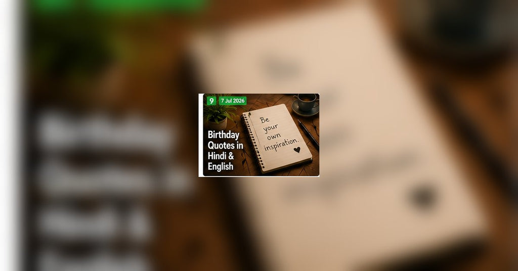 Birthday Quotes in Hindi cover image