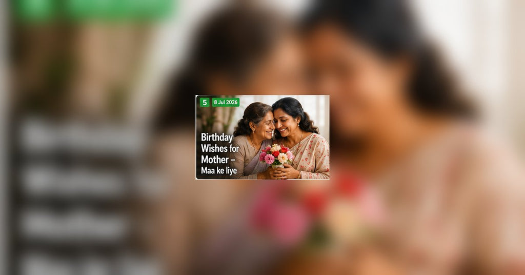 Happy Birthday Wishes for Mother in Hindi featured cover