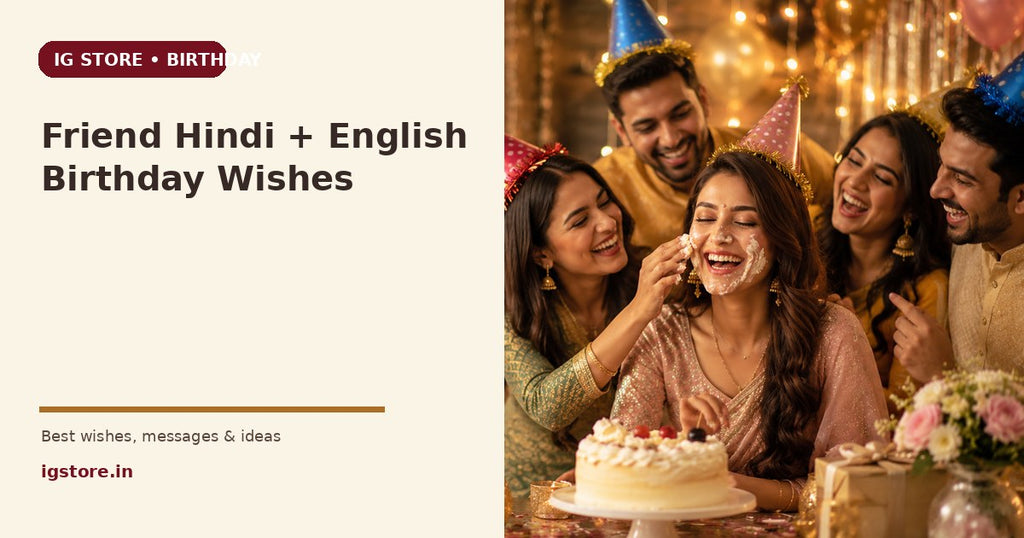 Friend Hindi and English Birthday Wishes featured cover