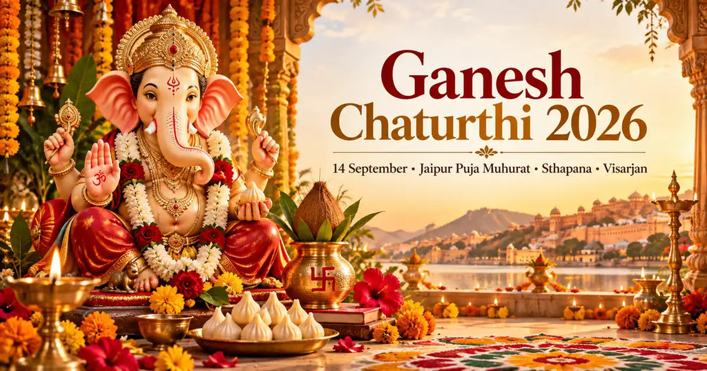 Ganesh Chaturthi 2026 - 14 September - Jaipur Puja Muhurat Sthapana Visarjan