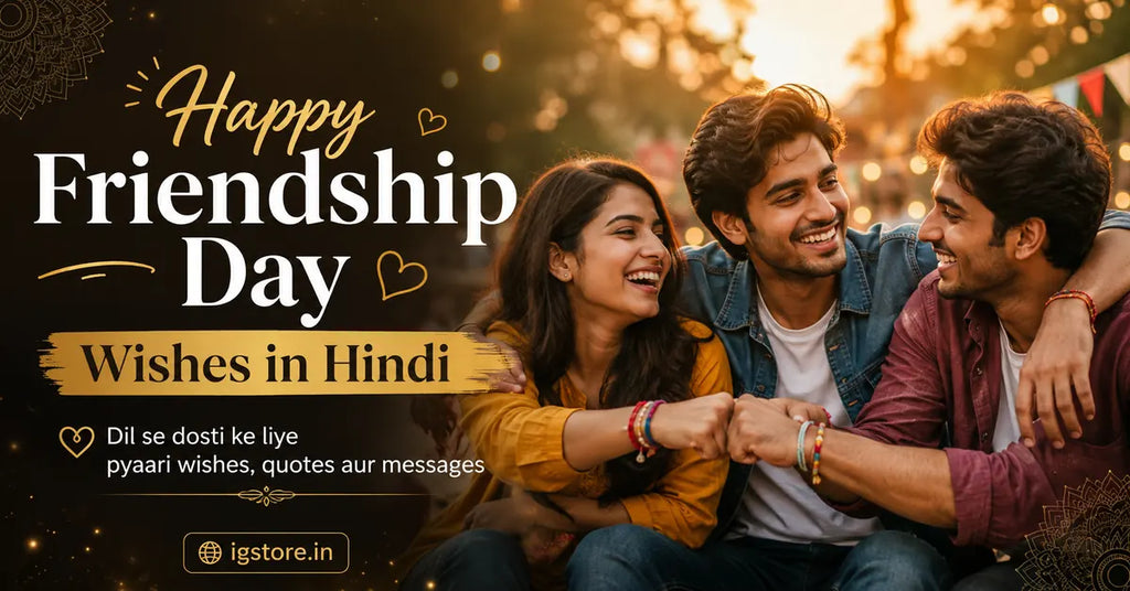 Happy Friendship Day wishes in Hindi 2026 banner