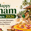 Happy Onam Wishes 2026 Thiruvonam messages quotes captions and WhatsApp status